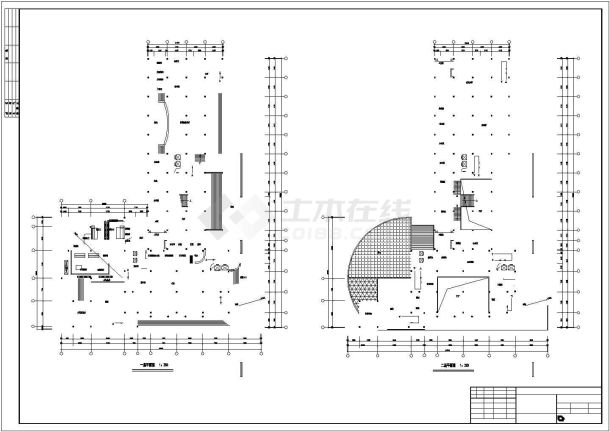 某地十六层综合楼建筑cad图（钢筋混凝土结构框架核心筒）-图二