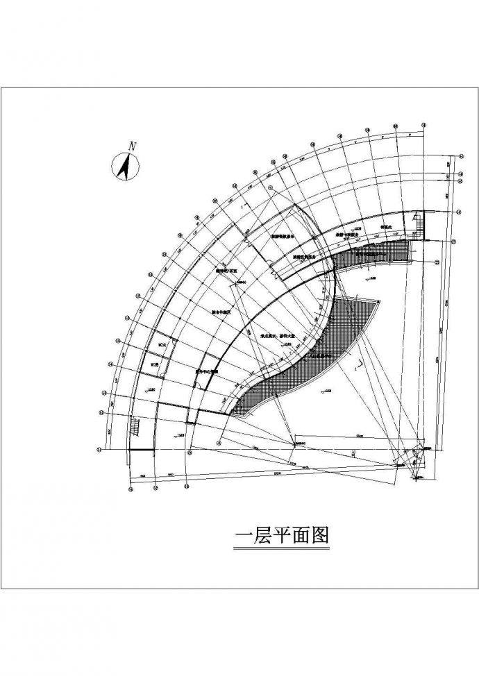 鄱阳湖某游客服务中心2036㎡三层建筑方案设计(有效果图)_图1