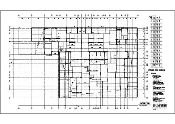 重庆33层剪力墙结构住宅楼结构设计施工图-图一
