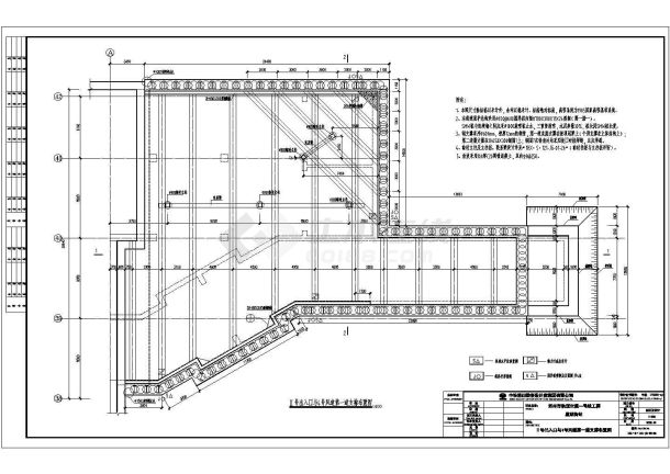 苏州某地铁出入口基坑围护结构施工图纸-图一