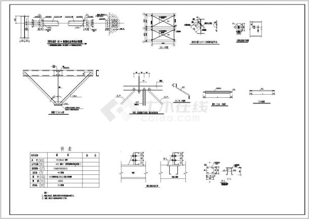 22米跨单层排架结构平房仓结构施工图（独立基础）-图二