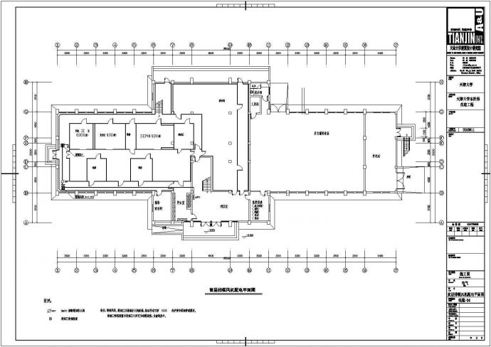 某单位二层的办公楼电气设计施工图_图1