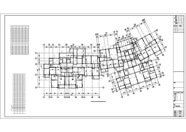 [湖北]33层剪力墙限价商品住宅楼结构图（含建筑图）-图一