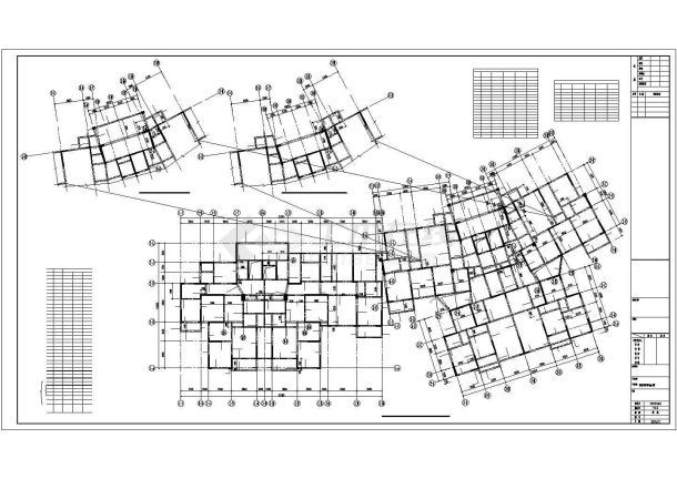 [湖北]33层剪力墙限价商品住宅楼结构图（含建筑图）-图二