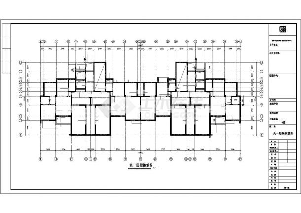 [安徽]33层时代广场剪力墙结构住宅结构图（CFG桩）-图二