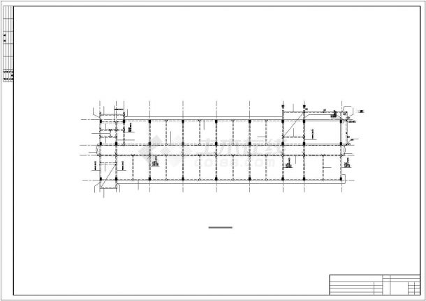 4层框架实验楼结构施工图(桩基础)-图一