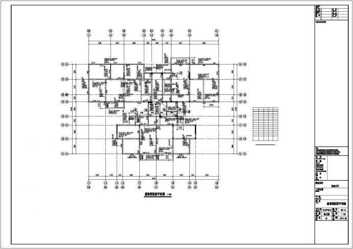 [湛江]12层框架剪力墙结构安置房结构图（半地下室）_图1