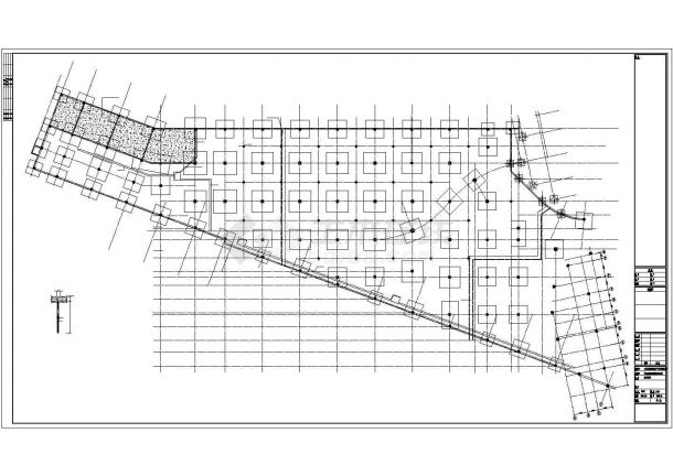 [广东]三层框架结构集中商业楼结构图（含建筑图）-图二