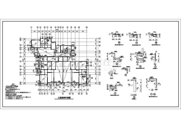 某18层剪力墙住宅结构施工图纸（18层为跃层结构）-图一