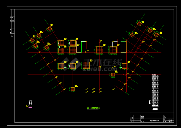 十九层独立基础框剪结构宾馆结构施工图（7度抗震）-图二