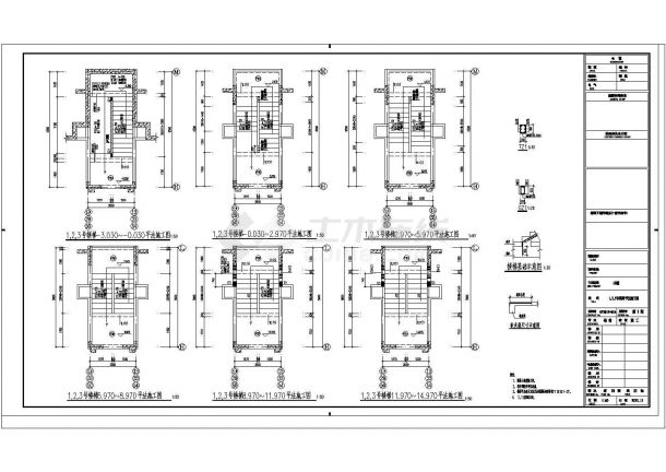 [河南]七层剪力墙结构住宅楼结构图（地下一层储藏室）-图二