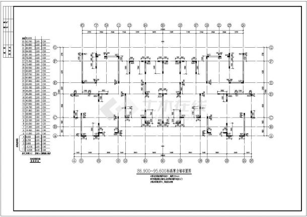 33层剪力墙结构高层住宅结构施工图（钻孔灌注桩）-图一