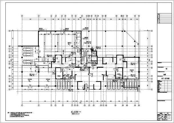 [商住楼]14402.88㎡三十一层剪力墙结构施工图（含建筑图）-图二