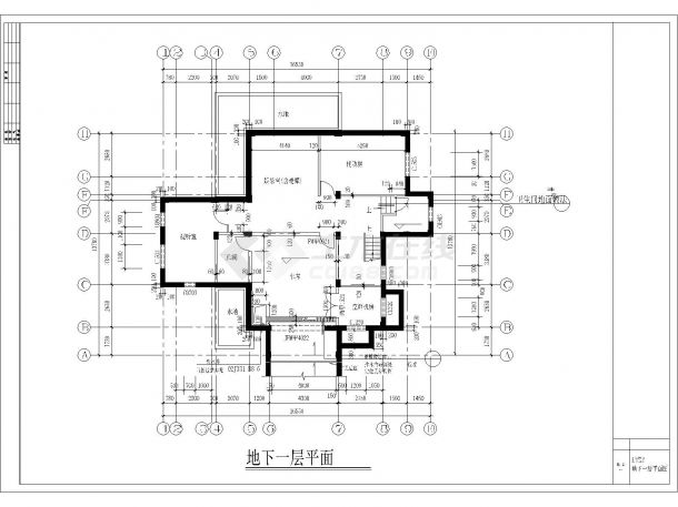 [别墅名居]北京4372.65㎡两层框架结构图（含建筑图）-图一
