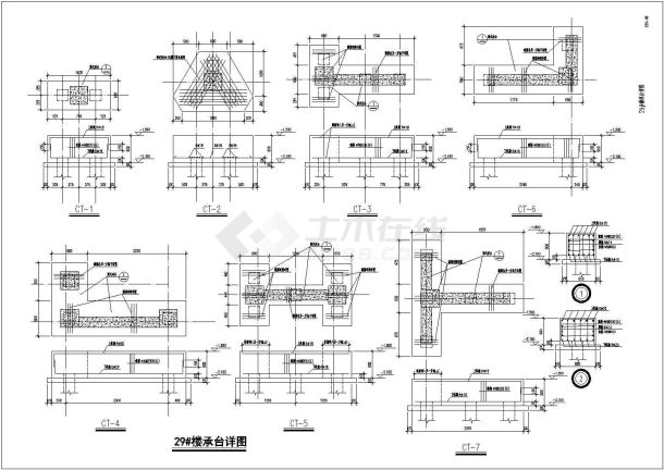 六层桩基础底框抗震墙住宅结构施工图（7度抗震）-图一