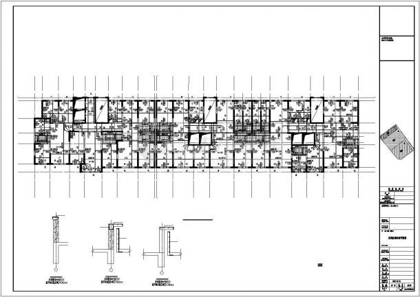 21层剪力墙商住楼及5层商业楼结构图（CFG桩）-图二