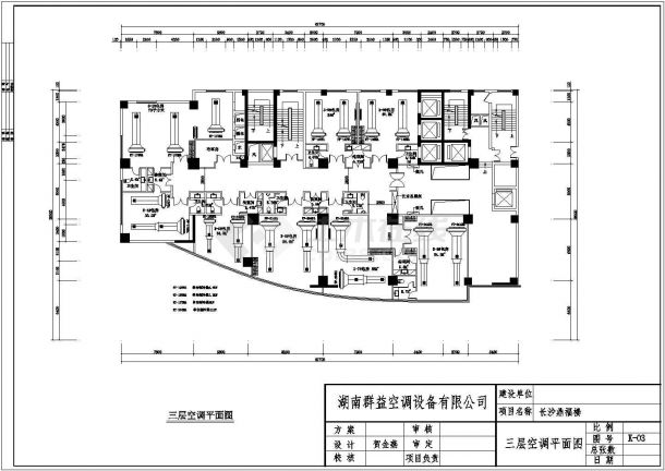 长沙市某五层酒楼中央空调暖通设计图-图二