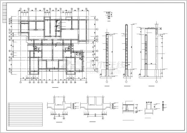 26层剪力墙结构住宅结构设计图（CFG桩）-图二