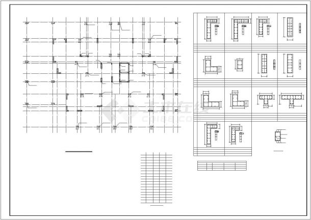 [广州]16层框剪结构住宅楼结构施工图（条形基础）-图一