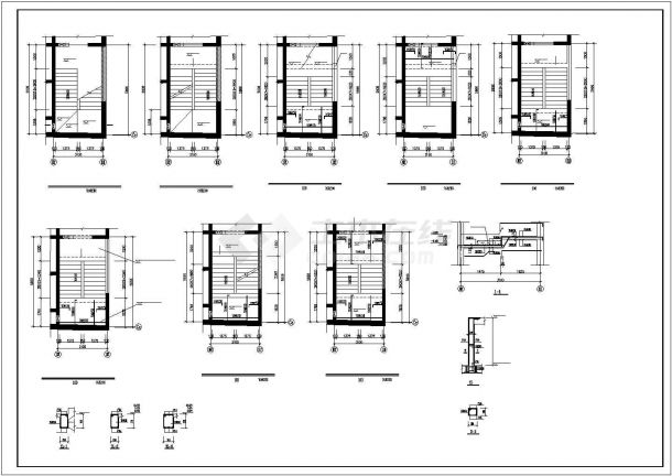 29层圆弧形框筒公寓式写字楼结构施工图-图二
