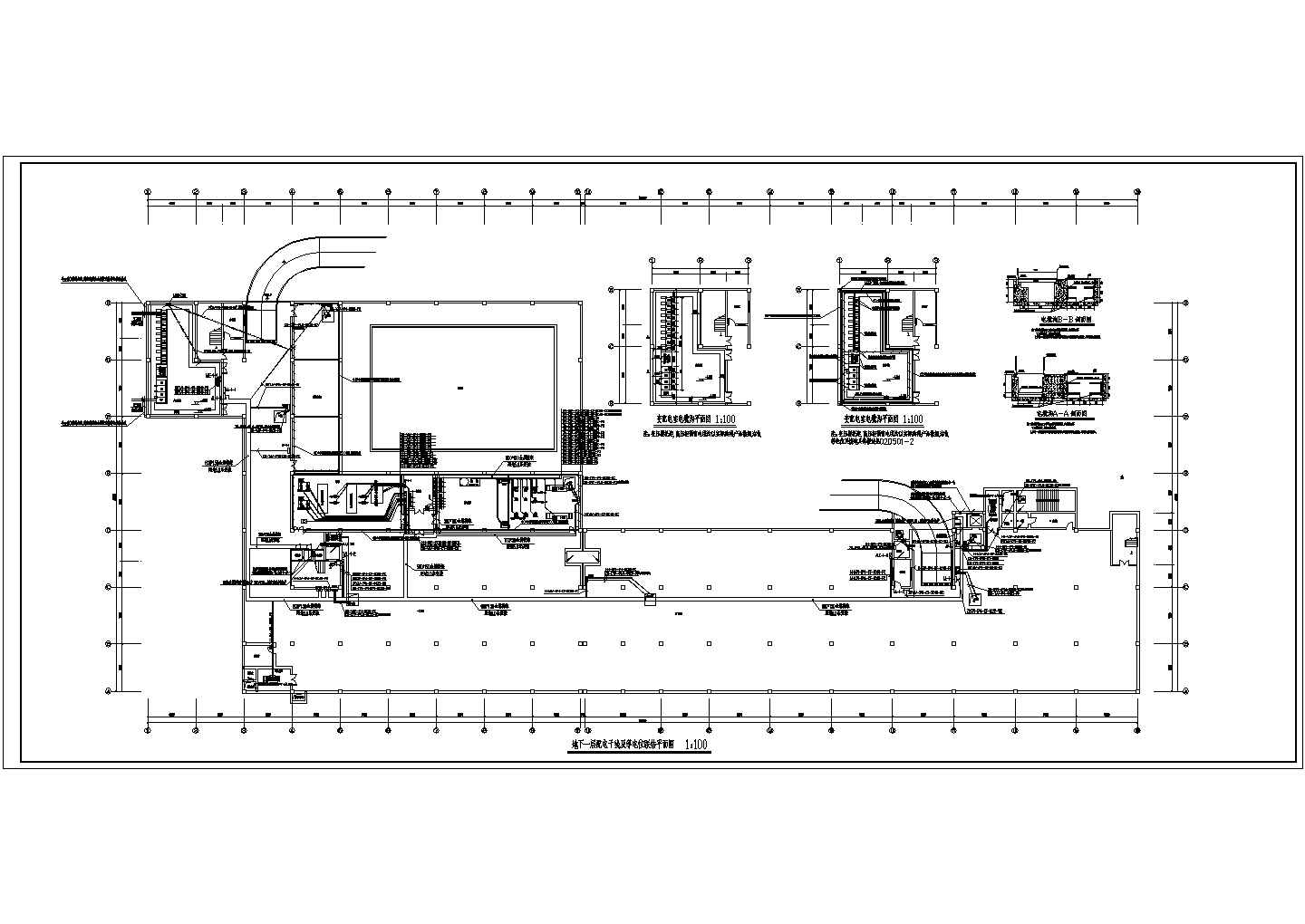 一栋4层桑拿休闲会所电气设计施工图