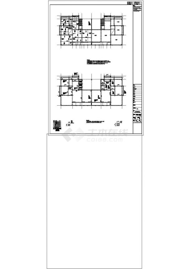 地上五层地下一层带地下室框架住宅结构施工图-图二
