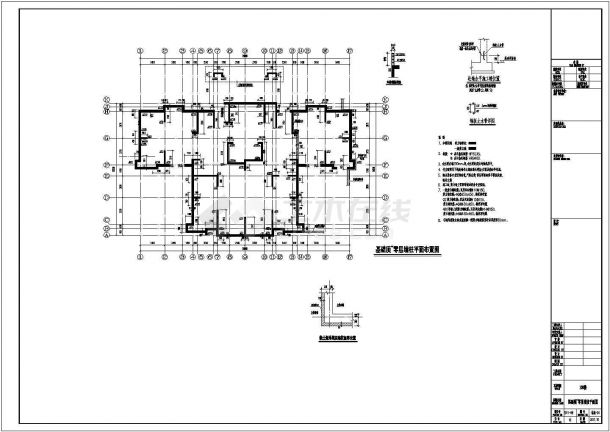 十八层桩基础剪力墙住宅结构施工图（7度抗震）-图二
