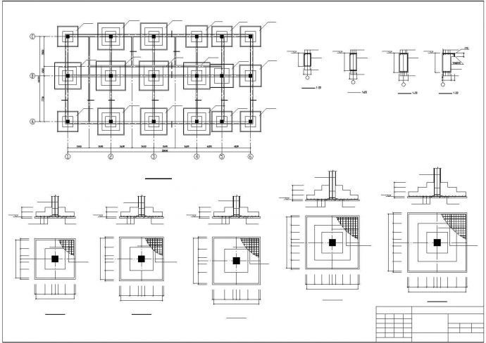 1421平方米三层采掘办公楼框架结构施工图（含建筑图）_图1