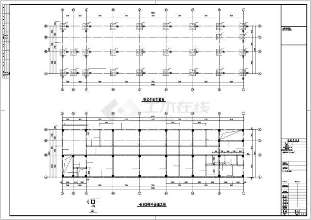 长沙656.02平方米六层学校综合楼框架结构施工图（含建筑图）-图一