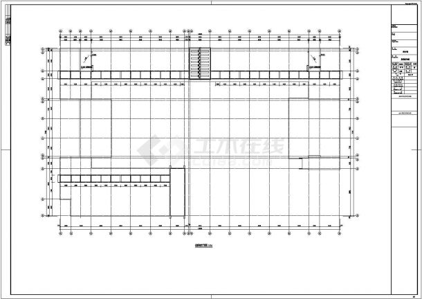 安徽8354m㎡四层框架结构教学楼结构设计图（含建筑图）-图一