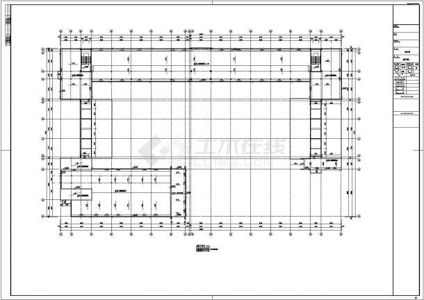 安徽8354m㎡四层框架结构教学楼结构设计图（含建筑图）-图二