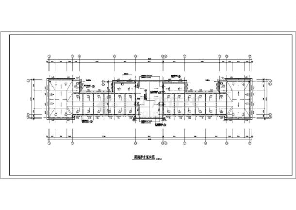 【江苏】某地上五层中学建筑cad方案图（初设图）-图一