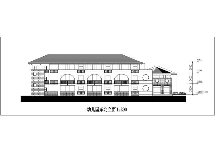 【安徽】某三层幼儿园建筑设计cad方案图（初设图）VIP_图1