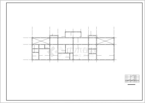[甘肃]两层框架结构幼儿园结构施工图（含建筑图）-图一
