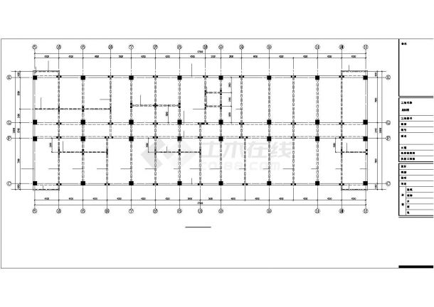 [山西]五层框架结构综合楼施工图（带裙楼及建筑图）-图二