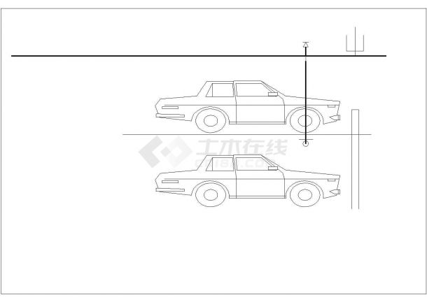立体停车库（机械车库）喷淋图布置图CAD-图一