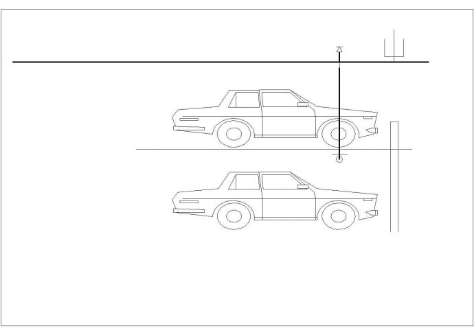 立体停车库（机械车库）喷淋图布置图CAD_图1