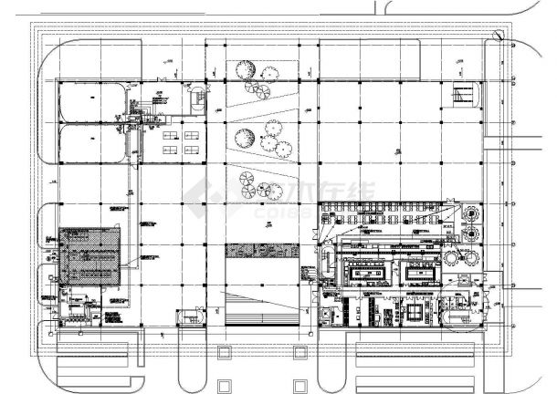 新河中学东风雨操场、食堂电气施工图（建筑面积：7294.58平方米 框架结构）-图二