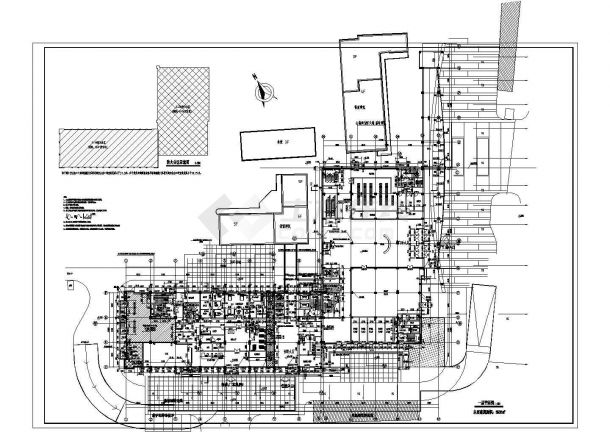某市中医院废水处理站建筑施工图（含地下室，地下室建筑面积5397㎡）-图一