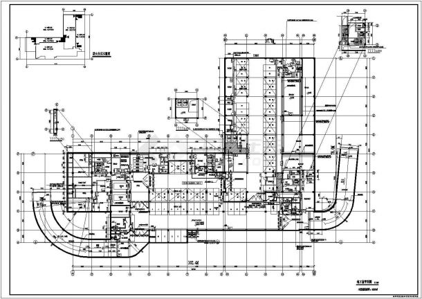 某市中医院废水处理站建筑施工图（含地下室，地下室建筑面积5397㎡）-图二