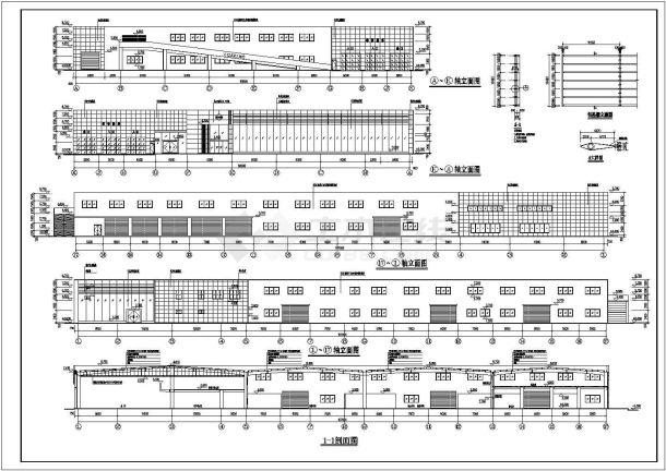 【邵阳】某品牌汽车4S店建筑设计施工图-图一