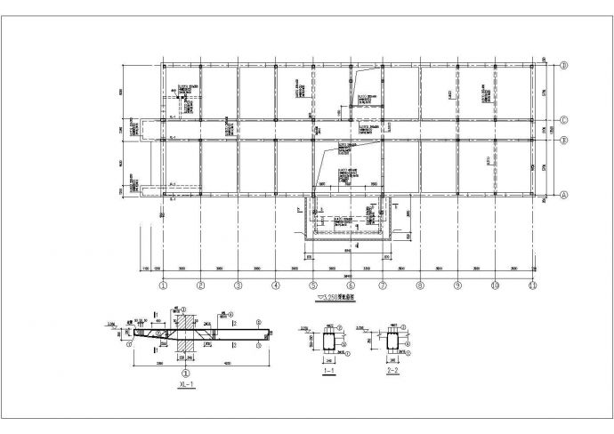 三层砌体结构条形基础办公楼结构施工图（7度抗震）_图1