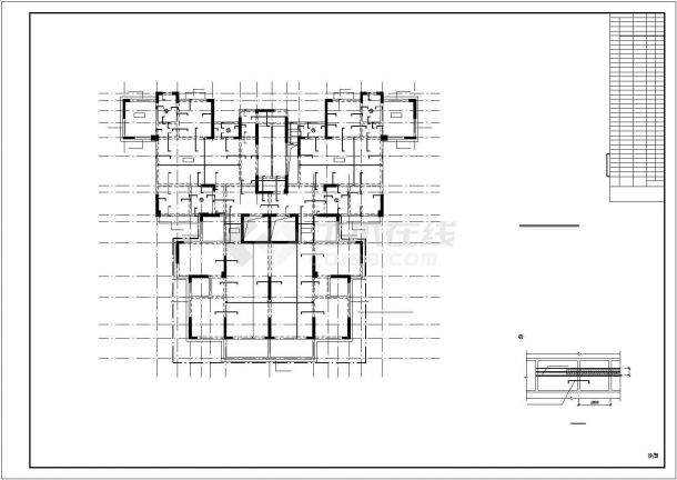 六度设防剪力墙住宅结构施工图-图二