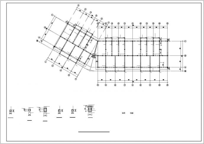 六层带车库住宅底框结构施工图_图1