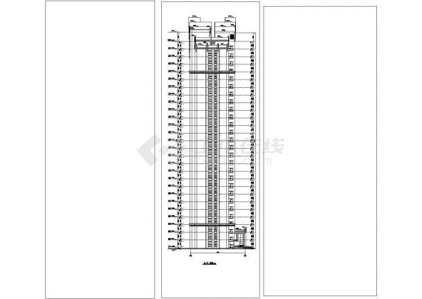 某27层剪力墙结构高层住宅楼建筑设计施工图-图二