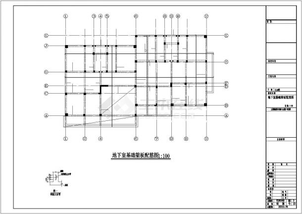 安徽某异形柱框架住宅结构设计图-图二