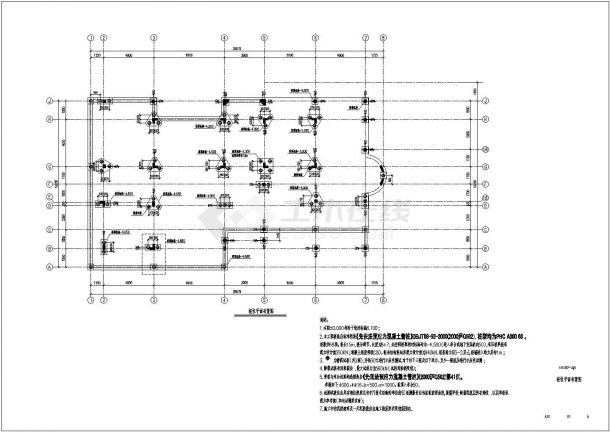 五层桩基础框架结构住宅楼结构施工图（7度抗震）-图一