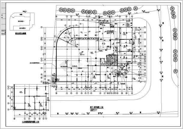 长沙某高层框剪地下车库结构设计图（含计算书）-图二
