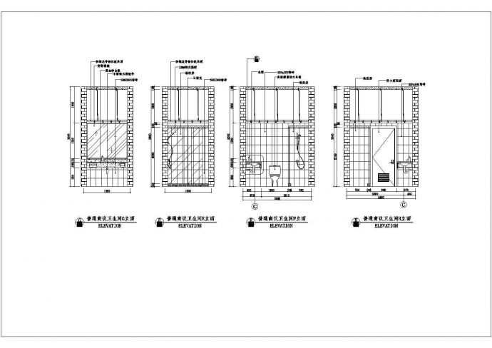 某地框架结构医院病房室内装修设计施工图_图1