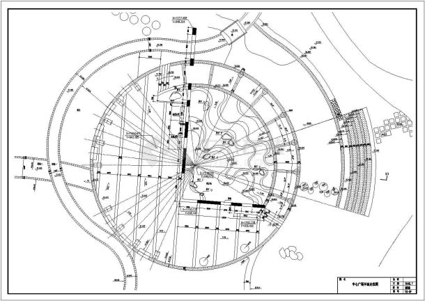 某绿地园林广场规划全套施工说明图纸-图二